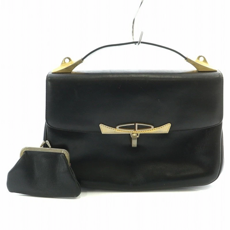 Sac à main Christian Dior cuir logo CD bicolore avec porte monnaie avec porte monnaie