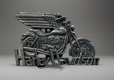 Boucle Harley Davidson Belt Buckle / Ange Motard Motor Cycles Bike Bicker Angel