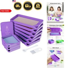 Diamond Art Trays Kit 10 Piece Stackable Interlocking Accessories Tools