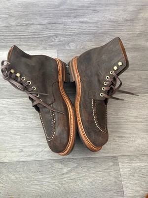 GRANT STONE Brass Boot In NATURAL Wax Brown Commander Size  display picture 3