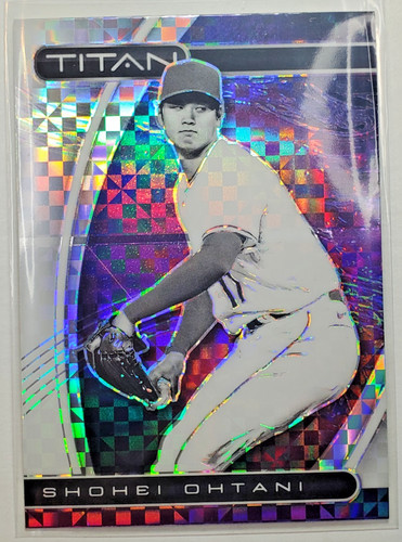 Shohei Ohtani 2021 Chronicles TITAN Checked Prizm Holo Xfractor Parallel #6  (A)