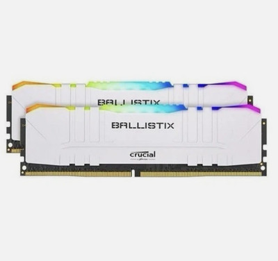 Crucial Ballistix RGB 3600 DDR4 DRAM Desktop Gaming Memory Kit 16GB(8Gx2)-WHITE