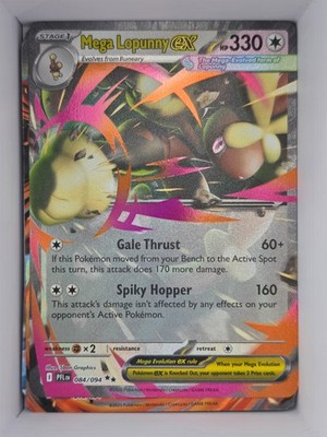 Pokemon TCG Mega Lopunny ex 084/094 Phantasmal Flames Double Rare Holo NM
