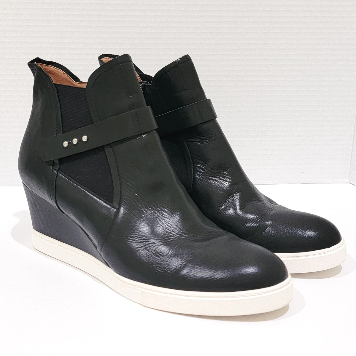 Bottes Femme Linea Paolo Langston – Cuir Noir – Taille 10 US – Neuf Sans Boîte
