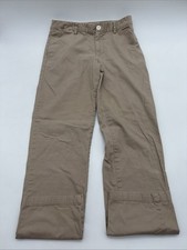 Polo Ralph Lauren Pants Youth Boys 18 Beige Pockets Logo Embroidered. 38522