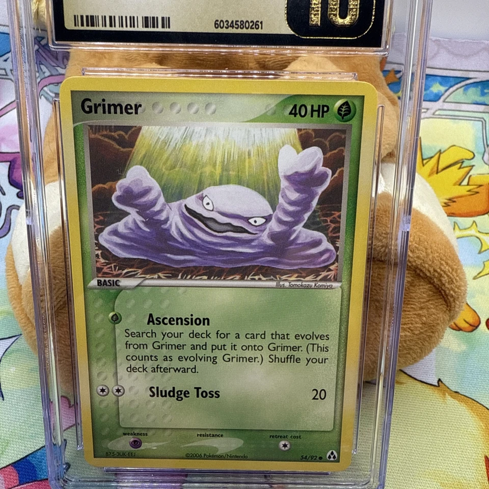 CGC Pristine 10 GRIMER EX Legend Maker 2006 Pokemon Card 54/92 - Image 3 of 4