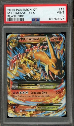 2014 Pokemon XY Flashfire M Charizard EX Holo #13 PSA 9 Mint Pokémon Card