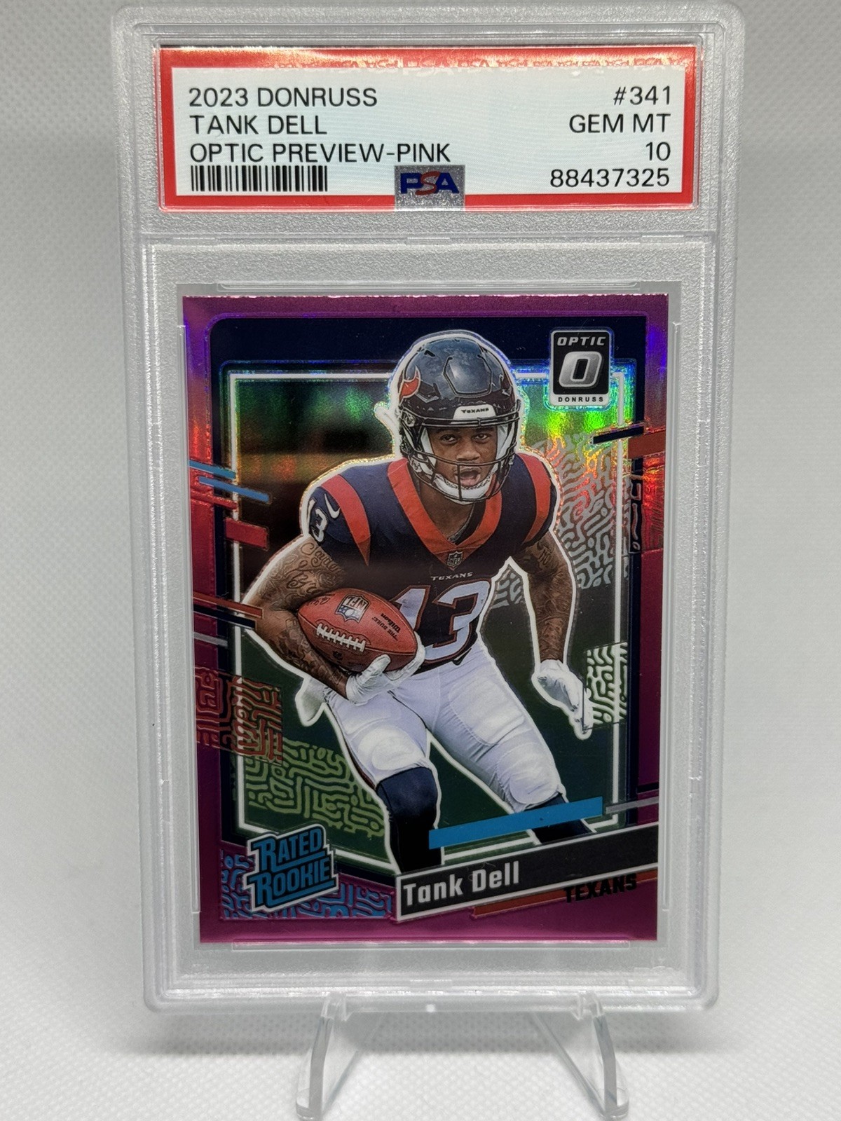 Tank Dell Panini Donruss #341 Optic Preview-Pink