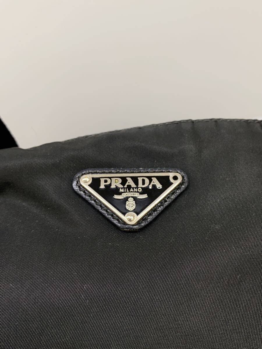 PRADA Shoulder Bag Nylon BLK Solid Triangle Logo - image 5