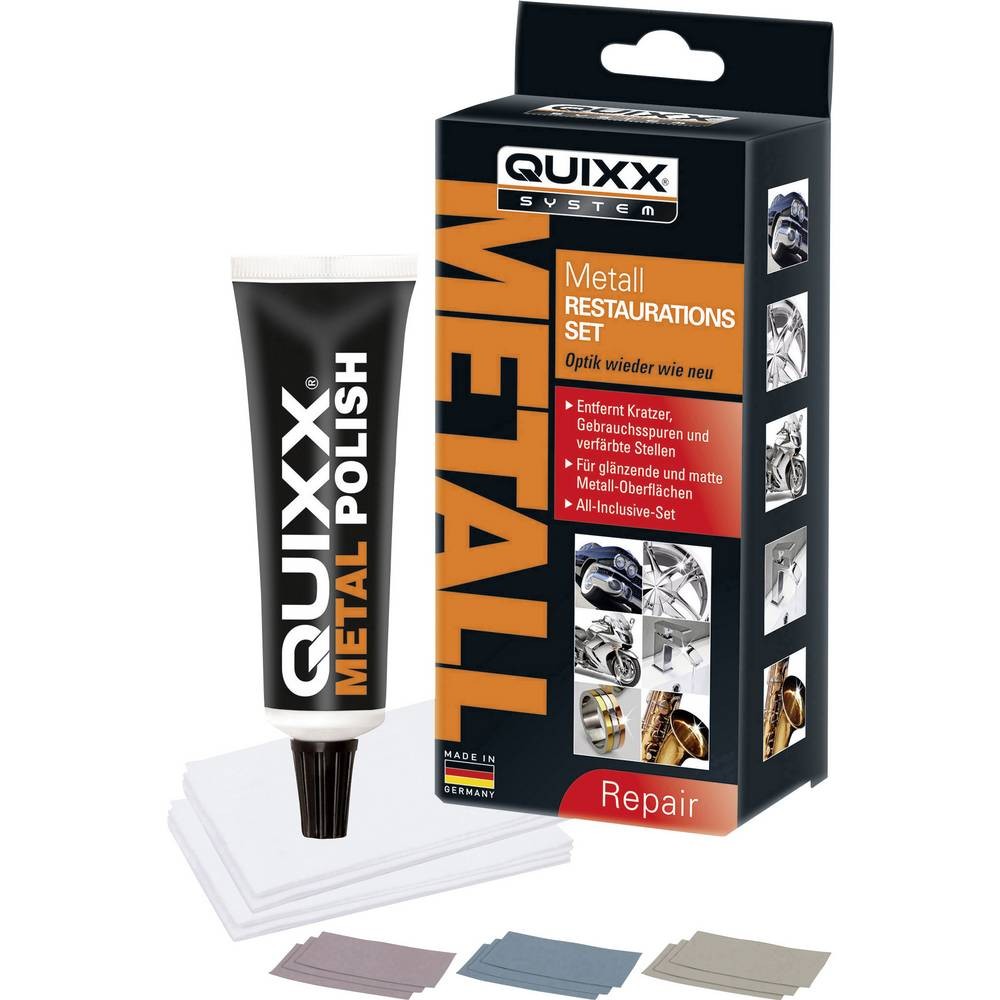 Kit rénovation métal QUIXX SYSTEM 20448 anti-rayures et anti-oxydation
