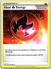 Heat Fire Energy 174/189 Uncommon Lightly Played Darkness Ablaze Pokemon