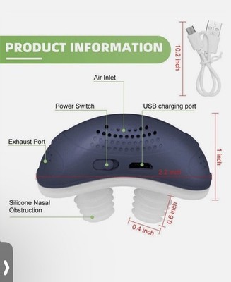 QC001 Micro Mini Electric Anti Snoring Device Noise Stop Sleep Aid Apnea USA