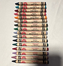 Crayola Crayons Lot of 16 Multicolor Crayons w/ Named-By Labels