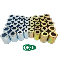 40PCS Hose Ferrule Set for Air Conditioning Hydraulic Hoses, Zinc Coated