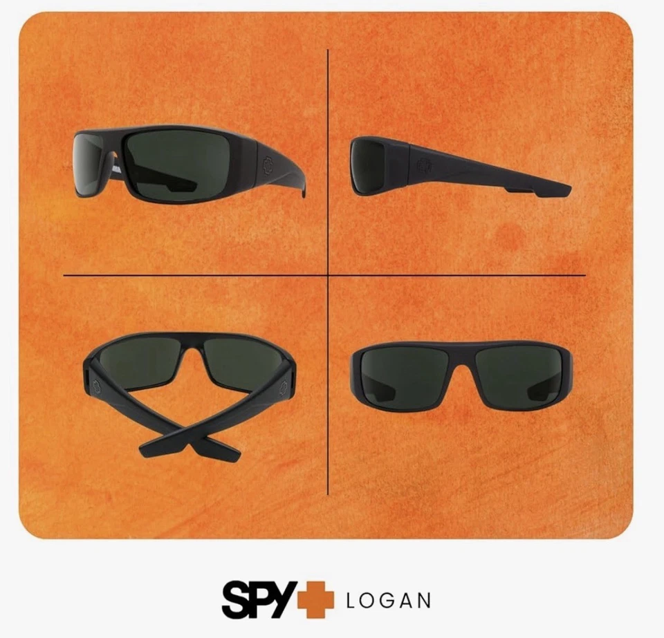 Gafas de sol Spy Optics Logan negras suaves mate para hombre Foto 2 de 4