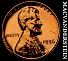 1956 Lincoln Wheat Cent - Red Choice Gem Proof  Lustrous  No Reserve  #i650