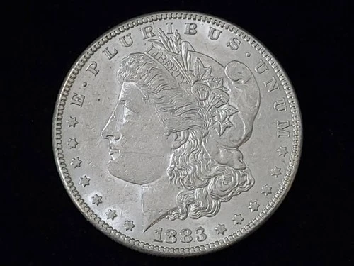 1883 Morgan Silver Dollar About Uncirculated+ NICE!