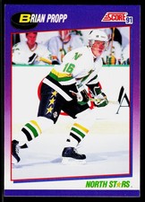 Brian Propp, 1991-92 Score American, #223, Minnesota North Stars,