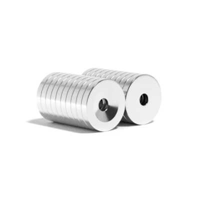 MAGNET STORE LIMITED Neodymium Countersunk Disc Magnet 20mm x 3mm x (5mm Hole) N42 Strong Disc Screw