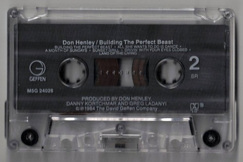 DON HENLEY Building The Perfect Beast Cassette Tape (1984) The Boys Of Summer - Picture 5 of 5