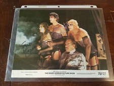 TIM CURRY, SUSAN SARANDON, BOSTWICK SIGNED ROCKY HORROR PICTURE SHOW JSA LOA 