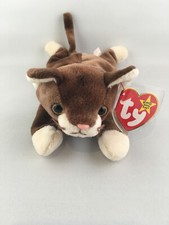 POUNCE the Cat - Ty Beanie Baby with Tag Error / Oddity