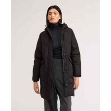 Everlane The Renew Long Puffer Coat Long Sleeve Black Size Small Nwt