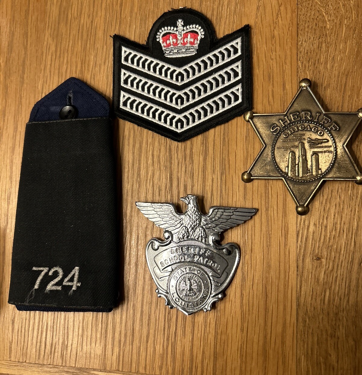 USA Sheriff School Patrol Louisiana Chicago Badges Patches