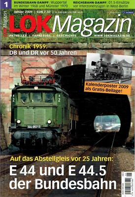 Eisenbahn Lok Magazin 2009/01 E 44 E 44.5 RB 01.5 Interzonenzüge Zug Bahn