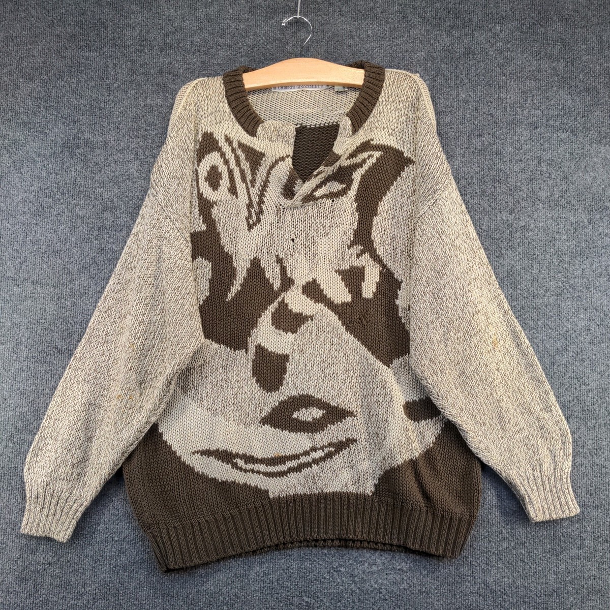 トップス Made in Italy ds knit sweater DS Bolzano Pink Sky V-Neck Knit Sweater | Daily Sports USA