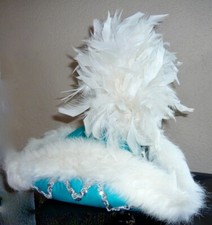 Gardekostüm Dreispitz Hut hochwertig Kostümwerkstatt türkis silber m. Federbusch