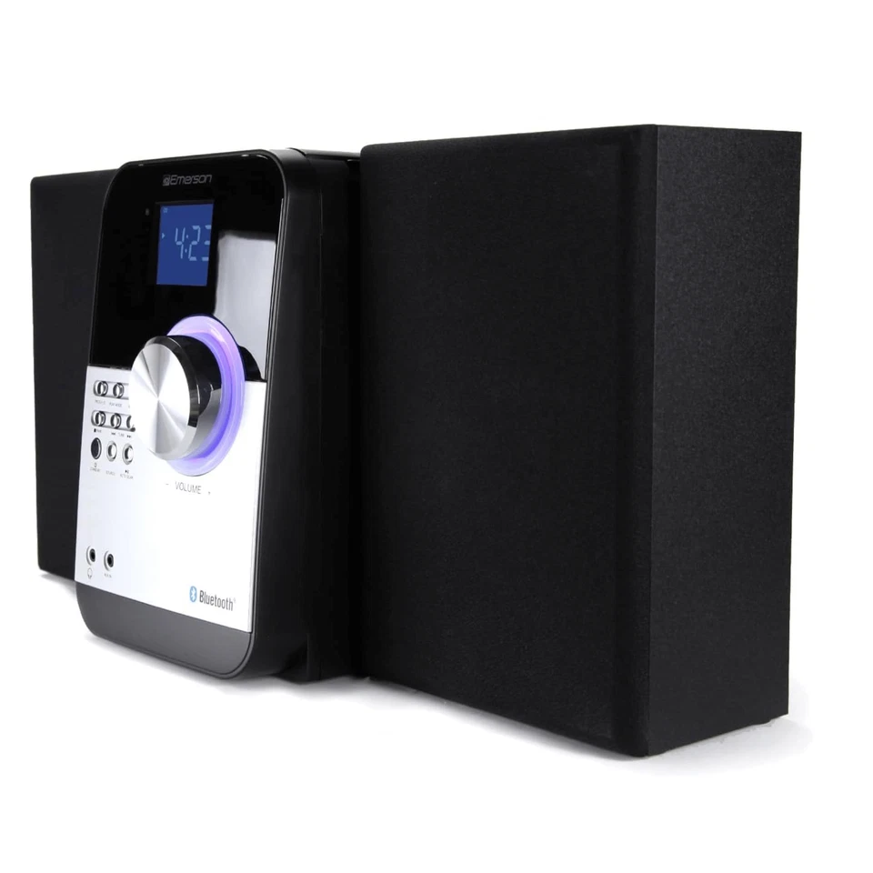 Emerson CD & MP3 Bluetooth FM Radio Microsystem w Programmable CD and MP3 Option - Image 2 of 4