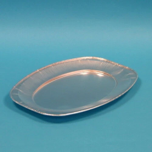 PRO DP PACKAGING 50 Aluminium Partyplatten Alu Servierplatten Catering Aluplatten groß 545x360mm