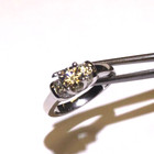 GIA 14k white gold 1.29ct VS2 M diamond round engagement ring Natural 5.6g 6 — photo 3