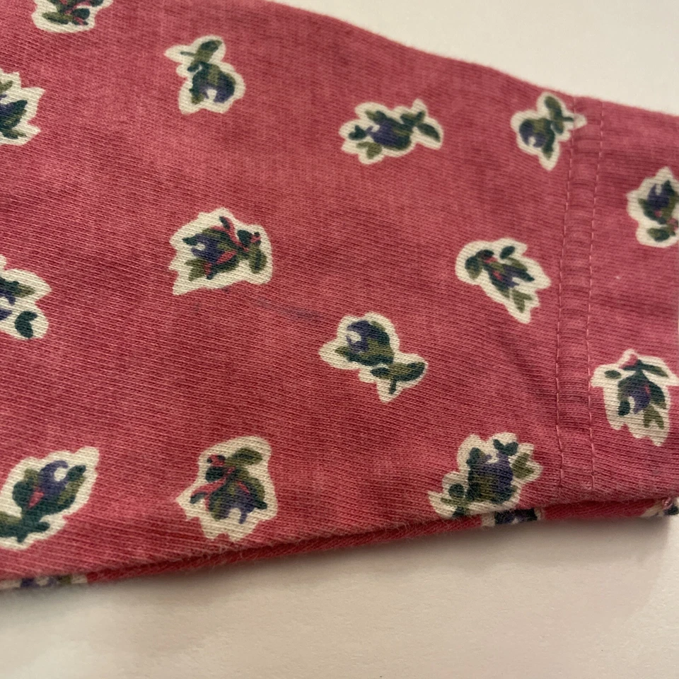 复古 1990 年代 Esprit 婴儿花卉连衣裙长袖 18 Mo 个月玫瑰/淡紫色 — 第 2/4 张图片