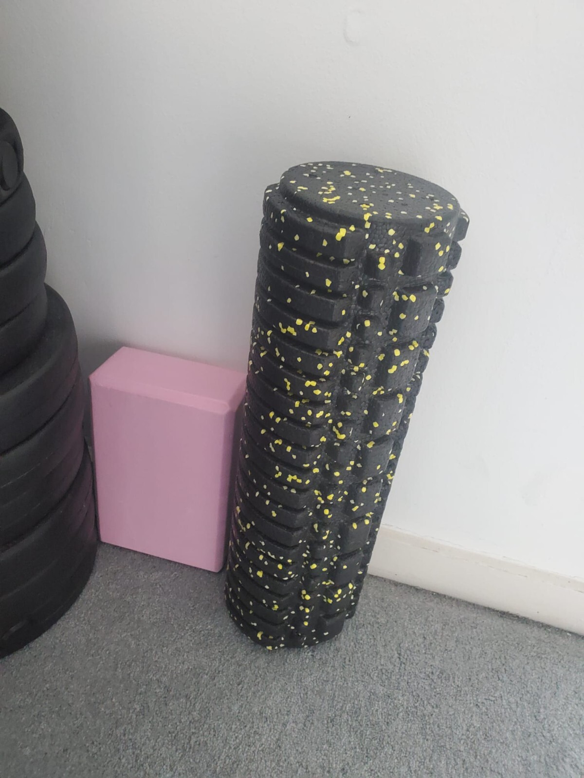 Opti Vinyl Barbell and Dumbbell Weight Set 50kg + Yoga Mat & More eBay
