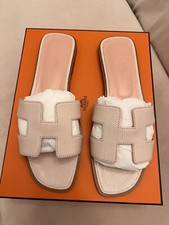 Hermes Lizard Oran Rose Pale Size 39 BNIB sold out worldwide 