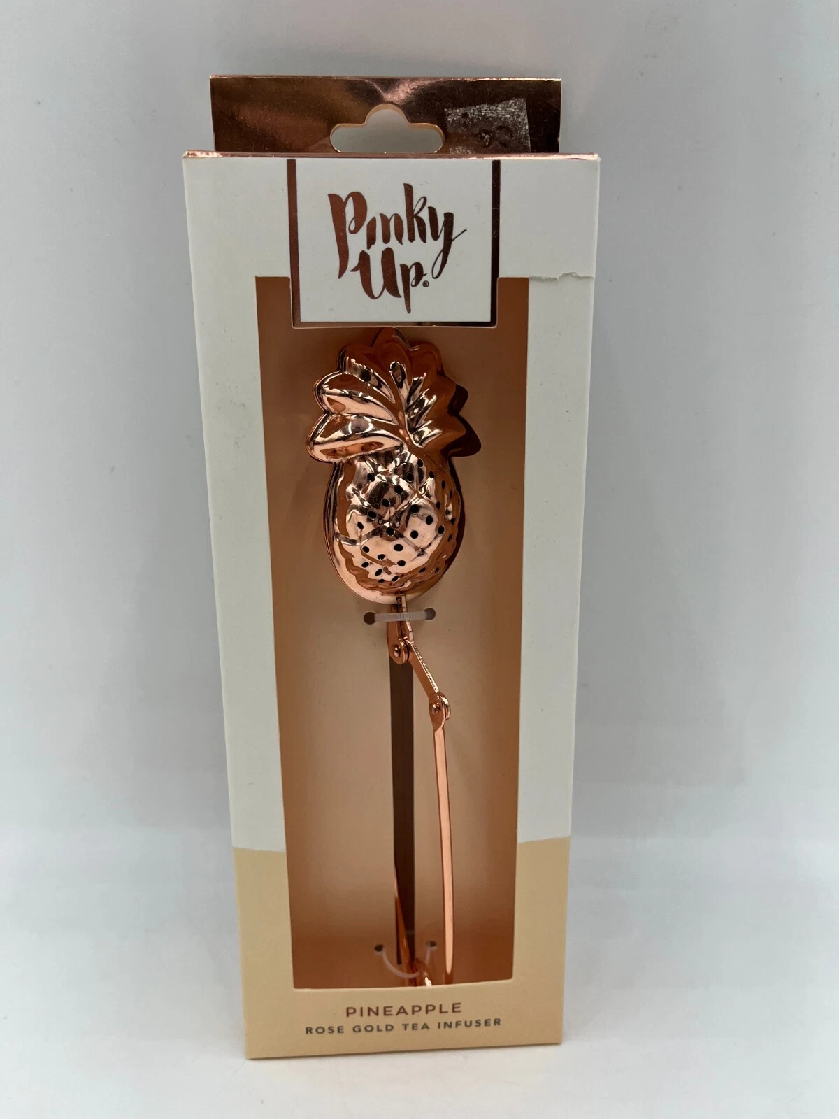 Pinky Up Stainless Steel Pineapple Rose Gold Tea Infuser #D541P