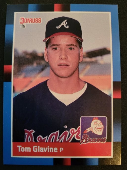 TOM GLAVINE Rookie Card RC ATLANTA BRAVES  1988 Donruss #644  NM-MINT
