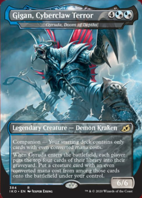MTG GIGAN, CYBERCLAW TERROR FOIL EXC - GYRUDA, DOOM OF MTG GIGAN, CYBERCLAW TERROR FOIL EXC - GYRUDA, DOOM OF