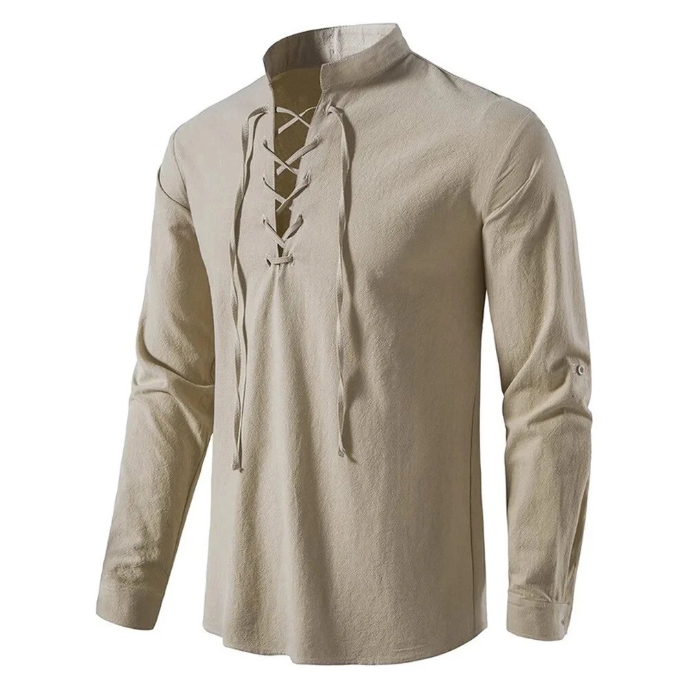 Men's Casual Blouse Cotton Linen Shirt Tops Long Sleeve Tee Shirt Spring Autumn
Opens in a new windo