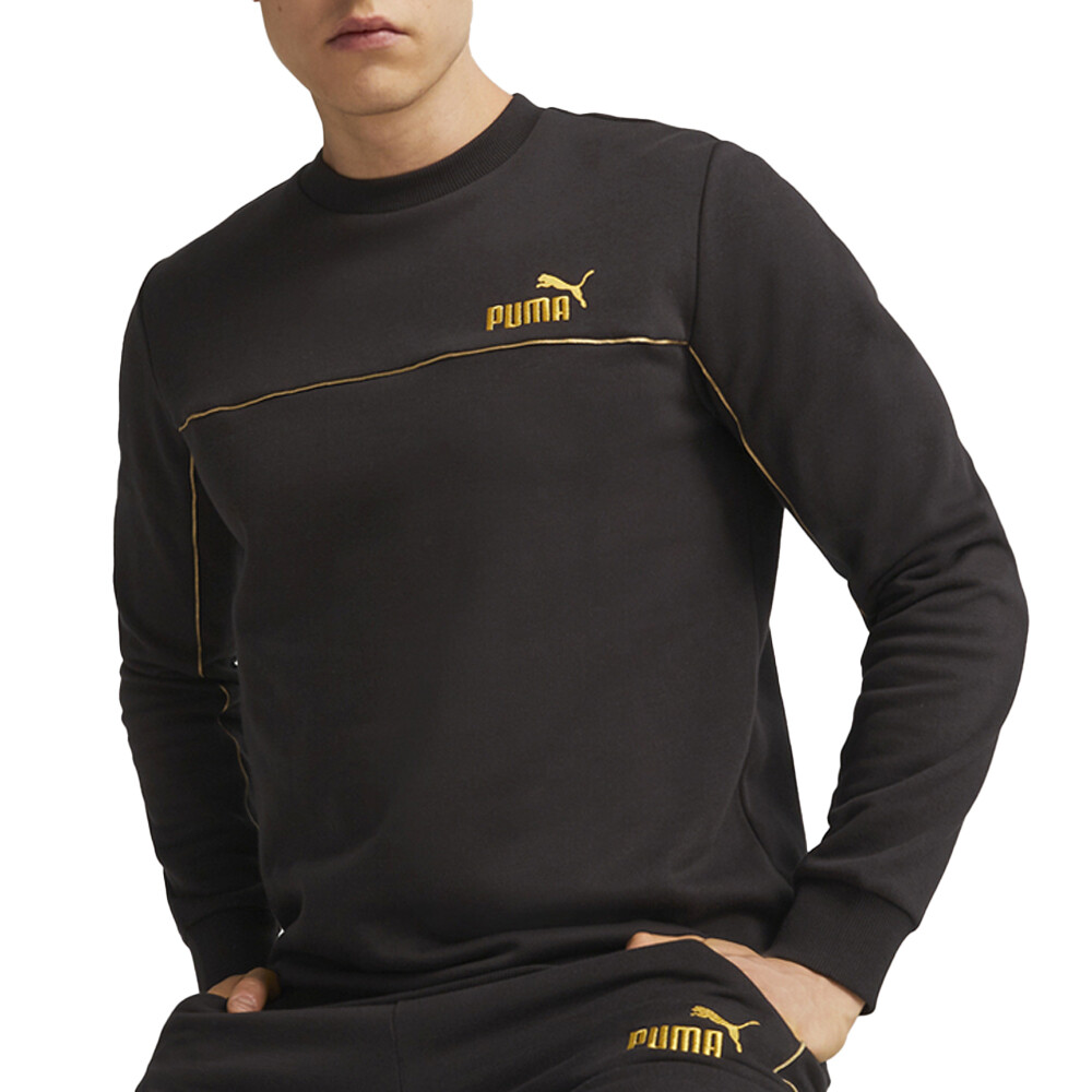 Мужская толстовка с круглым вырезом Puma Essential Minimal Gold, размер M 68001401