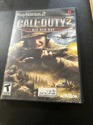 Call of Duty 2: Big Red One (Sony PlayStation 2, 2005) CIB W/manual. Tested.