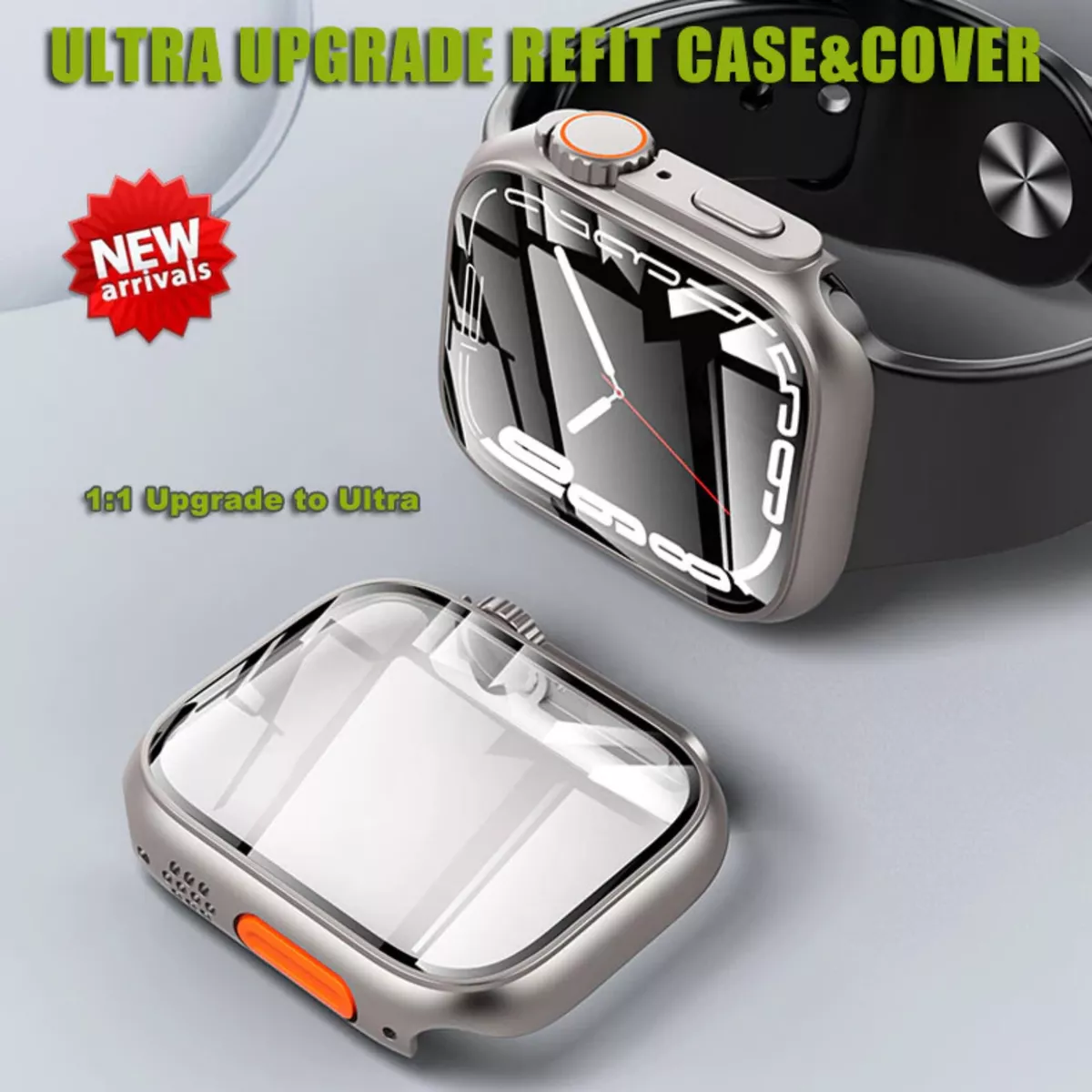 Ultra Case Screen Protector Cover For Apple Watch 8 7 45mm Upgrade