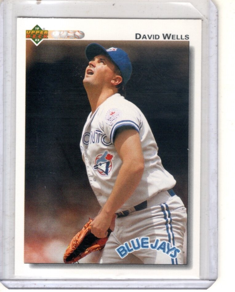 メジャーリーグ　カード　David Wells 1992 Upper Deck - #116 David Wells Toronto Blue Jays baseball card