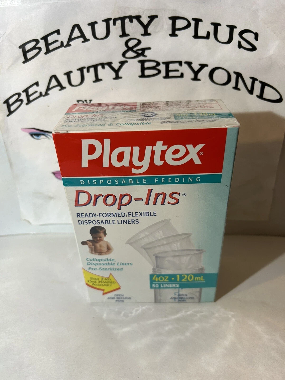 Playtex Drop-Ins Collapsible Disposable Liners New In Box