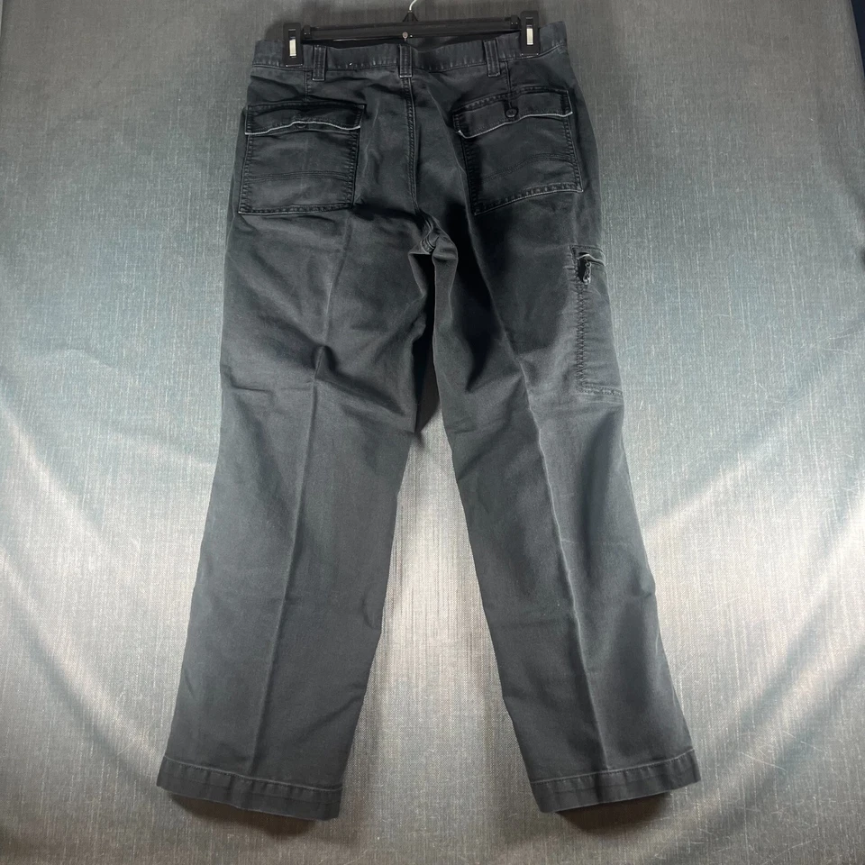 Pantalones de mezclilla cargo Dockers D3 para hombre talla 36 X 30 negros algodón calce clásico pierna recta Foto 3 de 4