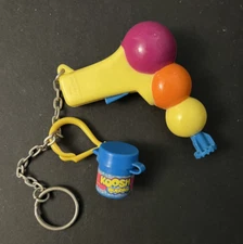 Vintage Koosh Bubbles Keychain By Basic Fun Small Novelty Key Chain Ring Toy