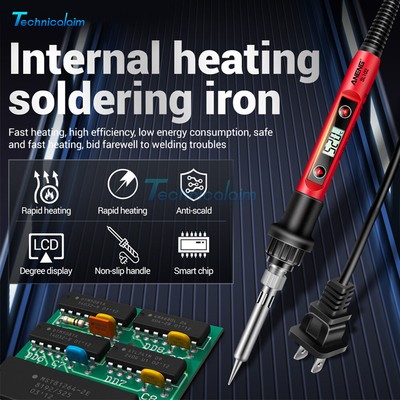 SL102 60W LCD Digital Temperature Adjustable Electric Soldering Iron Tool