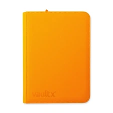 Vault X Neon Orange 9-Pocket Exo-Tec Zip Binder - 360 Cards - New